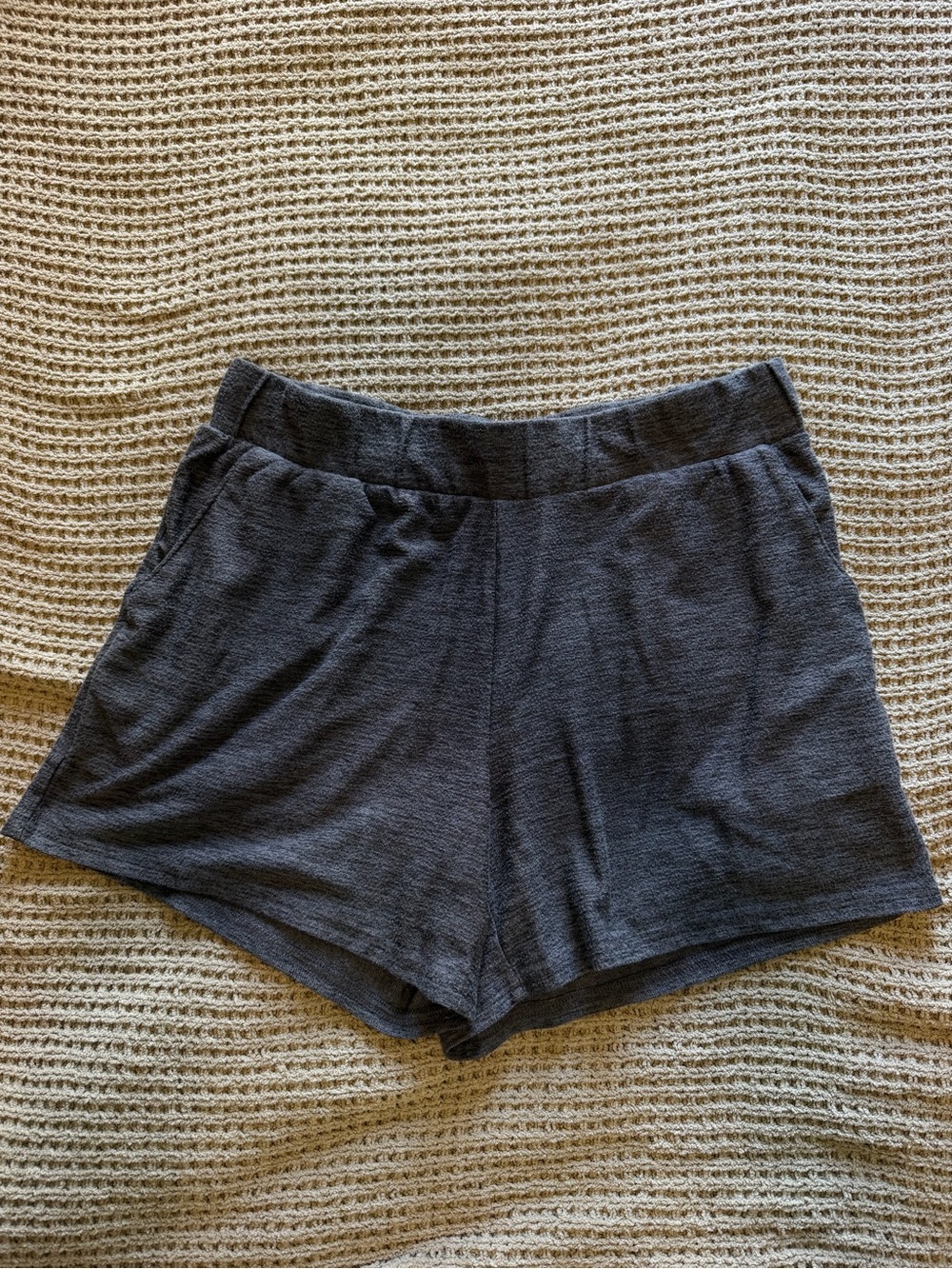 Maurices Dark Charcoal Knit Athletic Shorts